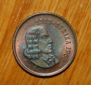 " 1966 Afrikaans Unc 1 Cent "