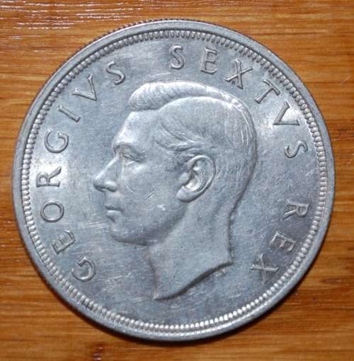 ` 1950 - 5 Shilling Cracked Die `