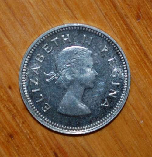 ` Three Pence 1955 `