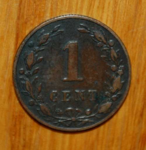 ` 1880 - 1 Cent Netherland Coin `