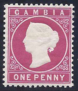 Gambia 1886 set: SG 23B Fine Mint. See below.
