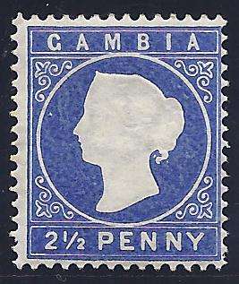 Gambia 1886 set: SG 27 Fine Mint. See below.