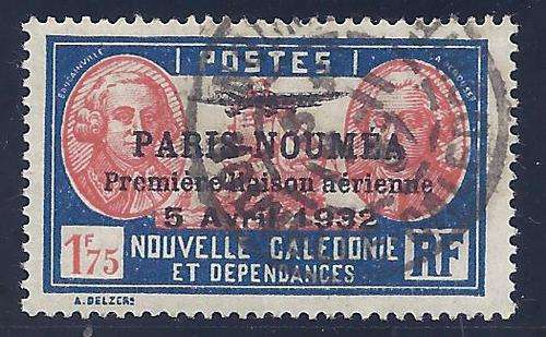 New Caledonia 1933 Air Ovpt. set: SG 205 Fine used.CV R 360. See below.