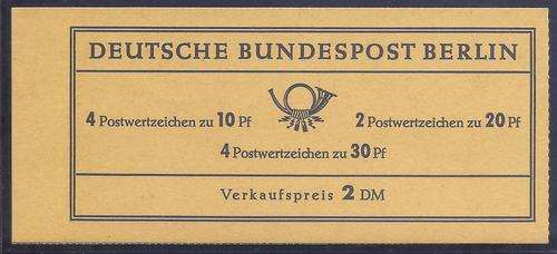 Germany (Berlin) 1966 CTO Booklet No. 5 CV R 500  See Below.