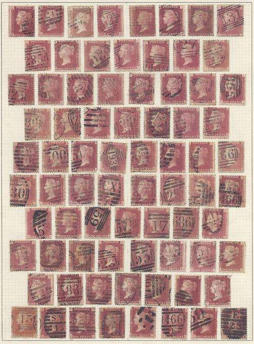 GB: Superb Collection of Penny Reds Fine used. See Below.