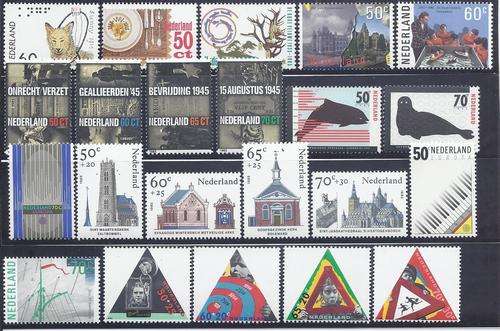 Netherlands 1985 issues Superb MNH. SG 1454/75. CV R 360. See Below.