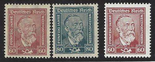 Germany 1924 Scarce set of 3 FM/MNH. CV Euro 160/R 3,200. Michel 362 x, y, 363. See Below.