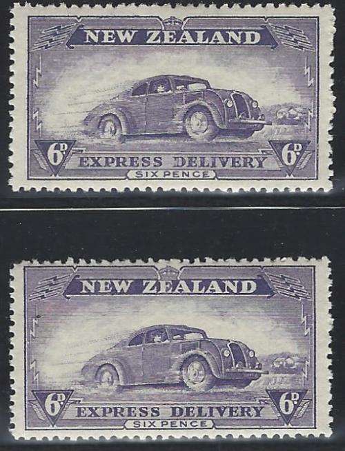 New Zealand 1939 Scarce Inverted watermark and normal superb mint. SG E6/E6w. CV R 1,520. See below.