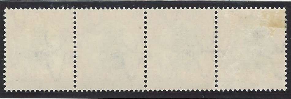 Union: June 1930 Roto 1d Issue 1 strip with 3 varieties: V6, V23 & ano. fine mint. See below.