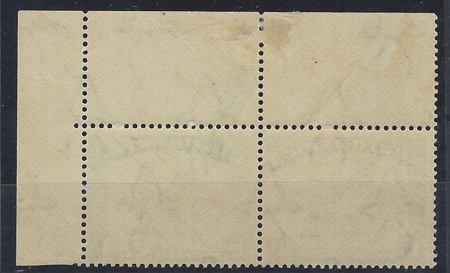 Union 1935 Roto 1/- "TWISTED HORN" & BLUE SMUDGE fine mint. SACC 49a variety/SG 48cw. See below.