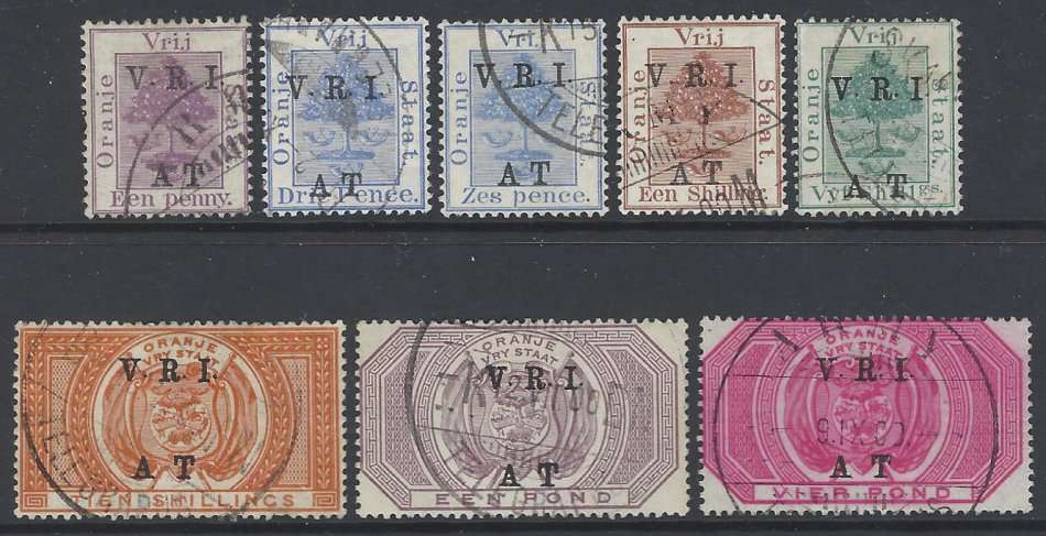 OFS: 1900 Army Telegraph set of 8 fine used. SG T42/9. See below.