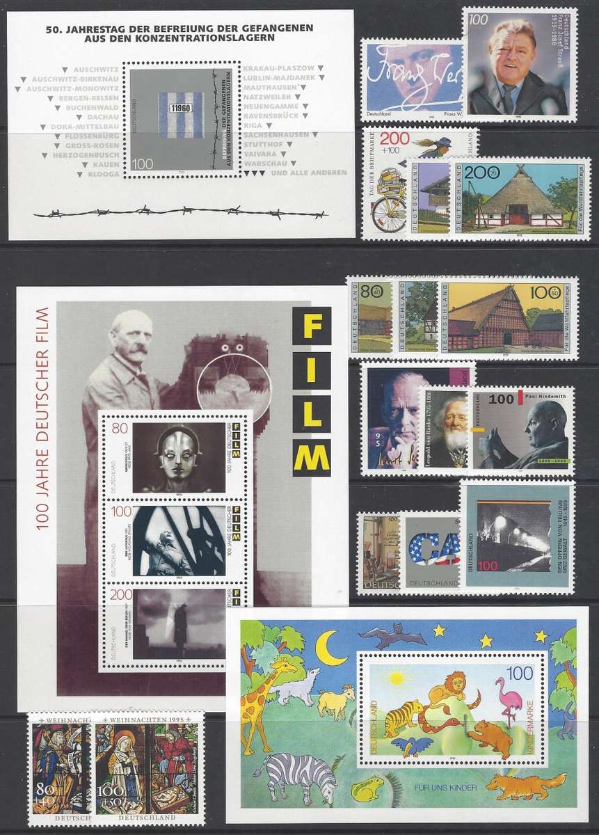 Germany 1995/7 Superb MNH collection. SG between 2613/2826. CV R 9,100+. See below.