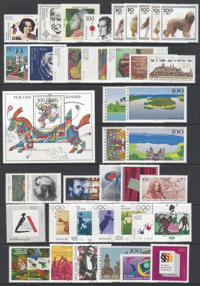 Germany 1995/7 Superb MNH collection. SG between 2613/2826. CV R 9,100+. See below.