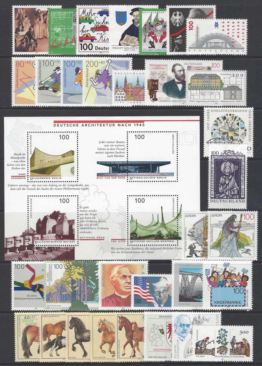 Germany 1995/7 Superb MNH collection. SG between 2613/2826. CV R 9,100+. See below.