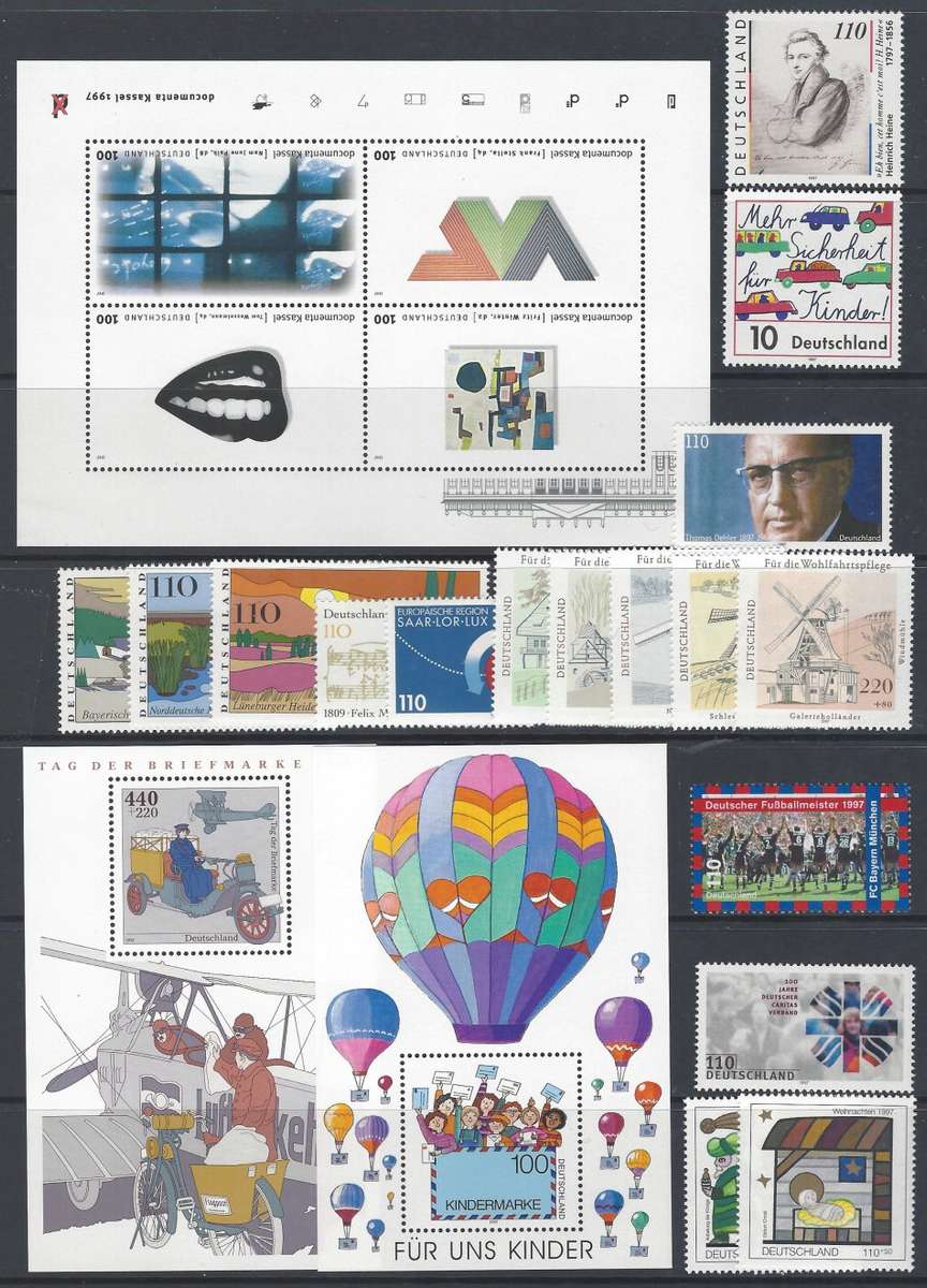 Germany 1995/7 Superb MNH collection. SG between 2613/2826. CV R 9,100+. See below.