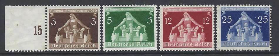 Germany 1936 set of 4 superb MNH. SG 614/17. See below.