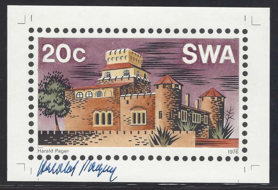 SWA 1976 Rare set of Artist's Essays in original design signed by Harald Pager. See below.