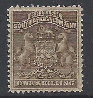 Rhodesia (BSAC) 1892 SACC 4 superb MNH. CV R 2,000. See Below.