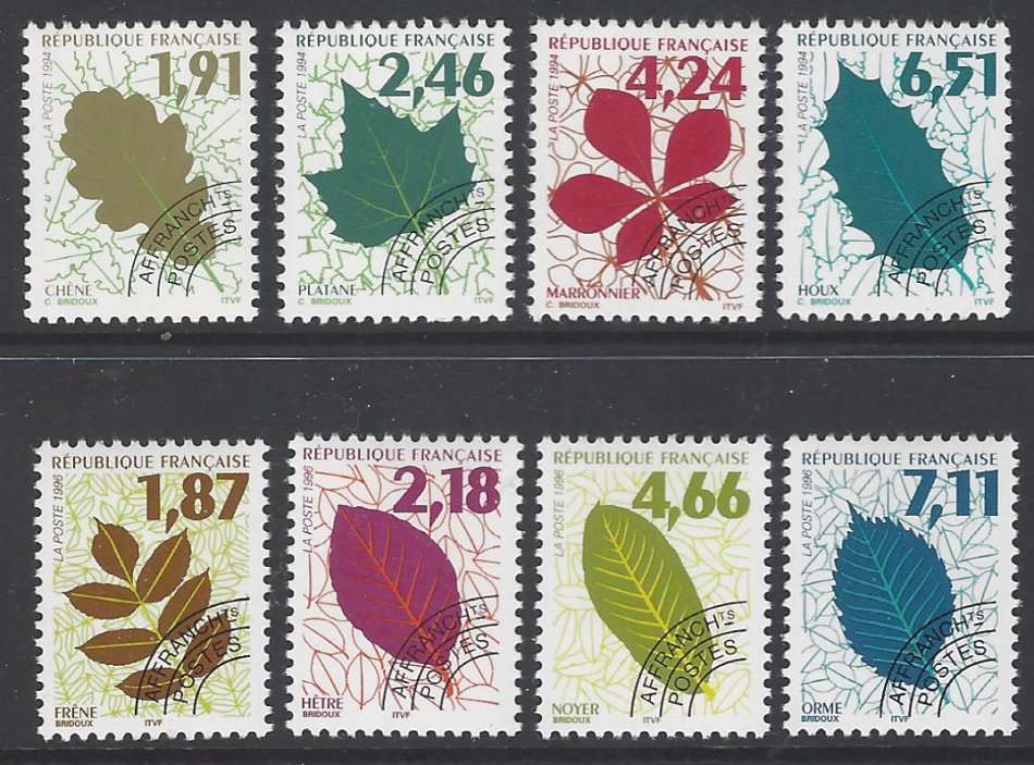 France 1994/6 Two sets superb MNH. SG 3214/7, 3321/4. CV R 600+. See below.