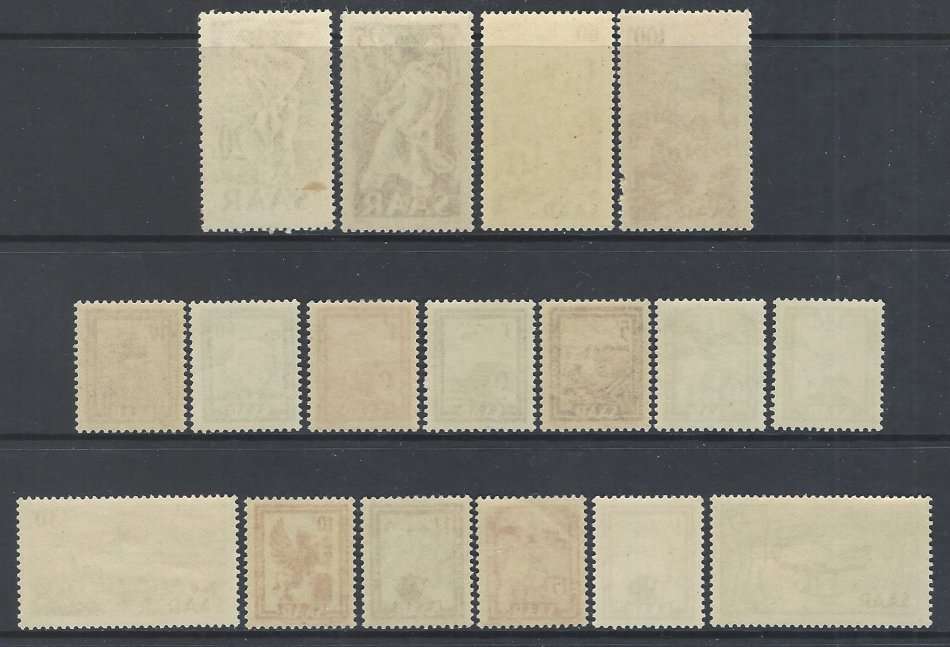 Germany (SAAR) 1949/51 Scarce superb MNH set of 17. SG 264/80. CV R 4000+. See below.