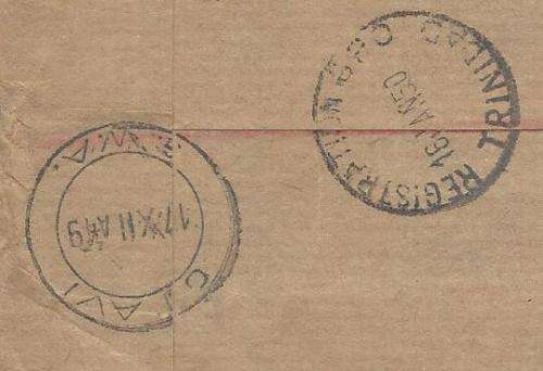 SWA Regsitered cover scarce destination OTAVI/TRINIDAD/BERMUDA. See below.