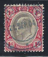 Transvaal 1904 - Very early (earliest ?) `JACHTFONTEIN` postmark. See below.