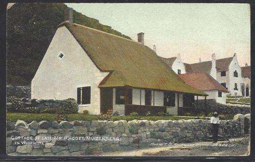 Cape 1908 historic homesteads at WOODSTOCK and MUIZENBERG - cards to USA -  See below