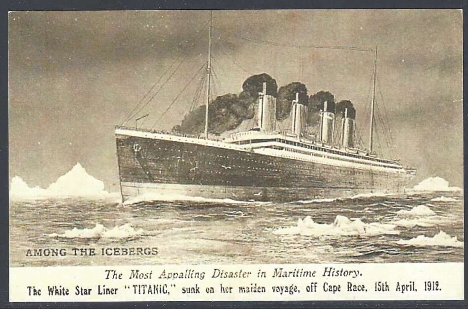 TITANIC unused postcard. See below.