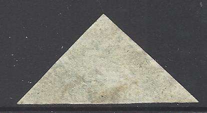 Cape Triangle: 1858 1s bright yellow-green fine used. SACC 8. CV R12,000. See below.