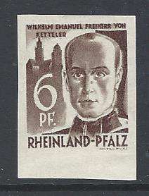 Germany 1948 Rhineland (French sector) scarce IMPERFORATE Michel 17u MNH. CV R1,000+.