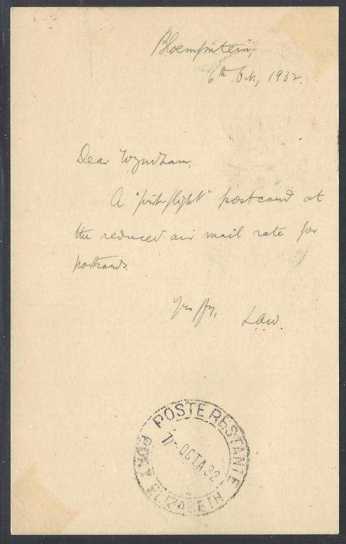 Union 1932 Four Wyndham flight covers. See below.