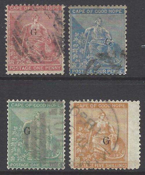 Griqualand West: 1879 Group of fine used. SG 25/6, 28/9. See below.