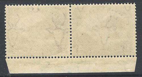 Union 1927 London 4d Inscriptional pair perf up. SACC 35b. MNH (margin mounted). See Below.