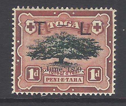 Tonga 1899 Scarce SG 54b mint. CV R 1,290. See below.