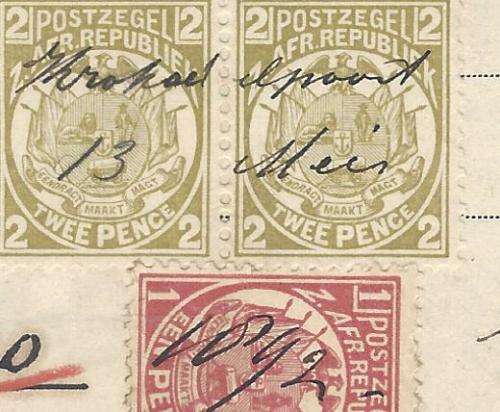 Transvaal: 1892 Rare KROKODILPOORT manuscript VAN HATTUM & CO receipt. See below.