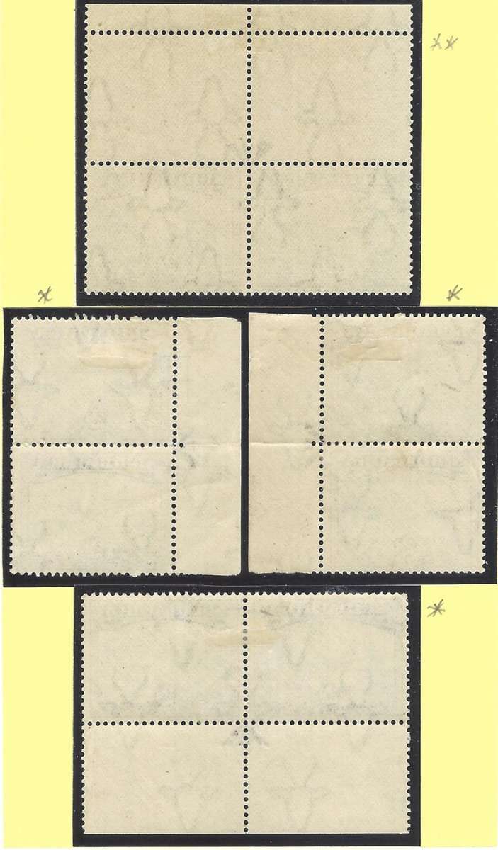 Union 1930`s Roto 2d Arrow pairs Issue 3. FM/MNH. See below.