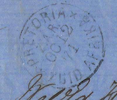 Transvaal/ZAR 1871 Rarity. Official Mail: Nylstroom/Pretoria/Wakkerstroom. See below.