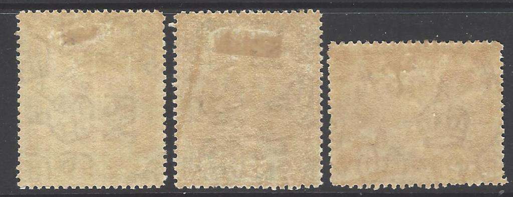 Jamaica 1932 set of 3 fine mint. CV R 1,900. SG 111/3. See below.