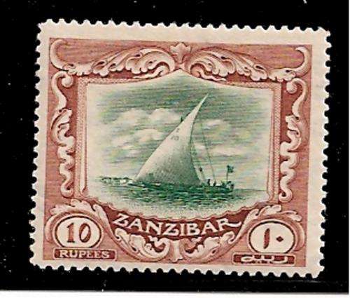 Zanzibar: 1921-1929 set: 10 Rupees