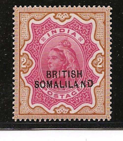 British Somaliland 1903  2R value fine mint. SG 22. CV R 2340