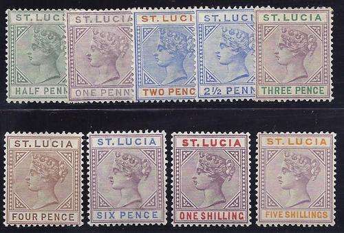 St. Lucia 1891-98 set