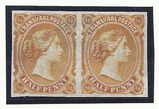 Transvaal 1878-80 issue Bourne Head Plate Proof
