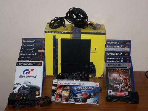 playstation 2 with 15 games