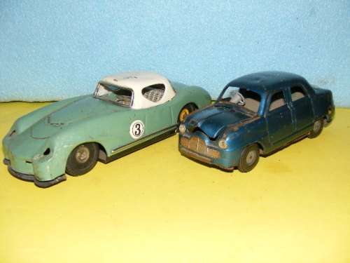 Tinplate Cars X 2