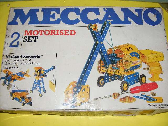 Meccano Motorized Set No 2 - Incomplete.
