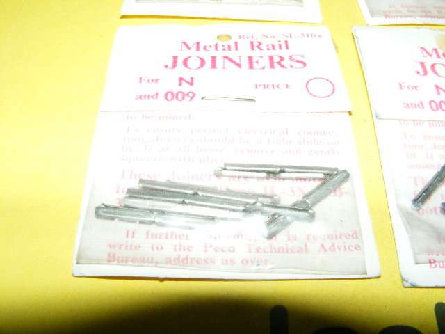 Peco N- Gauge Rail Connectors - 6 Packets