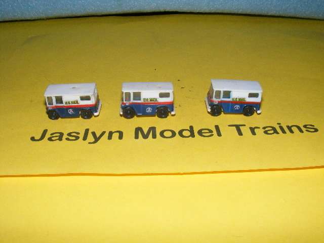 N-Gauge US Mail Service Vans X 3