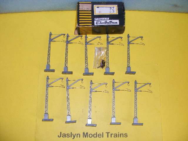 Electrotren HO Catenary Masts X 10 (Boxed)