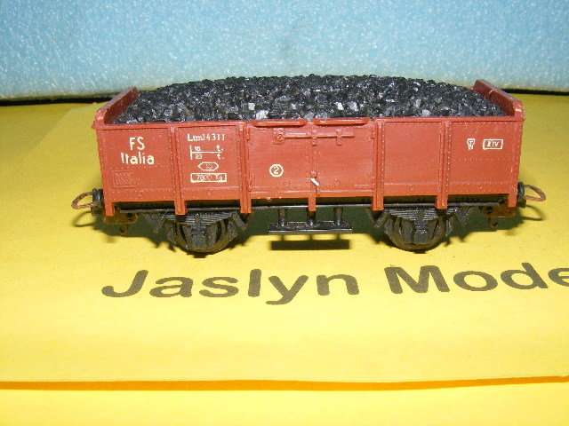Lima HO Open Wagon with coal load.