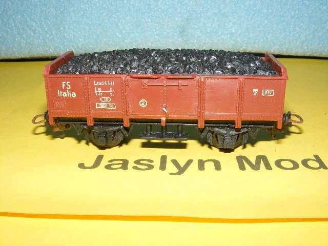 Lima HO Open Wagon with coal load.